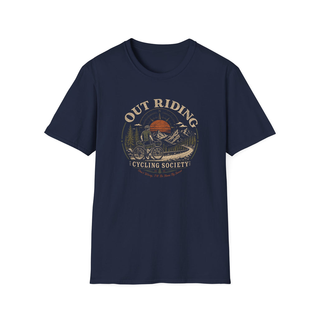 Out Riding T-Shirt Black T-Shirt