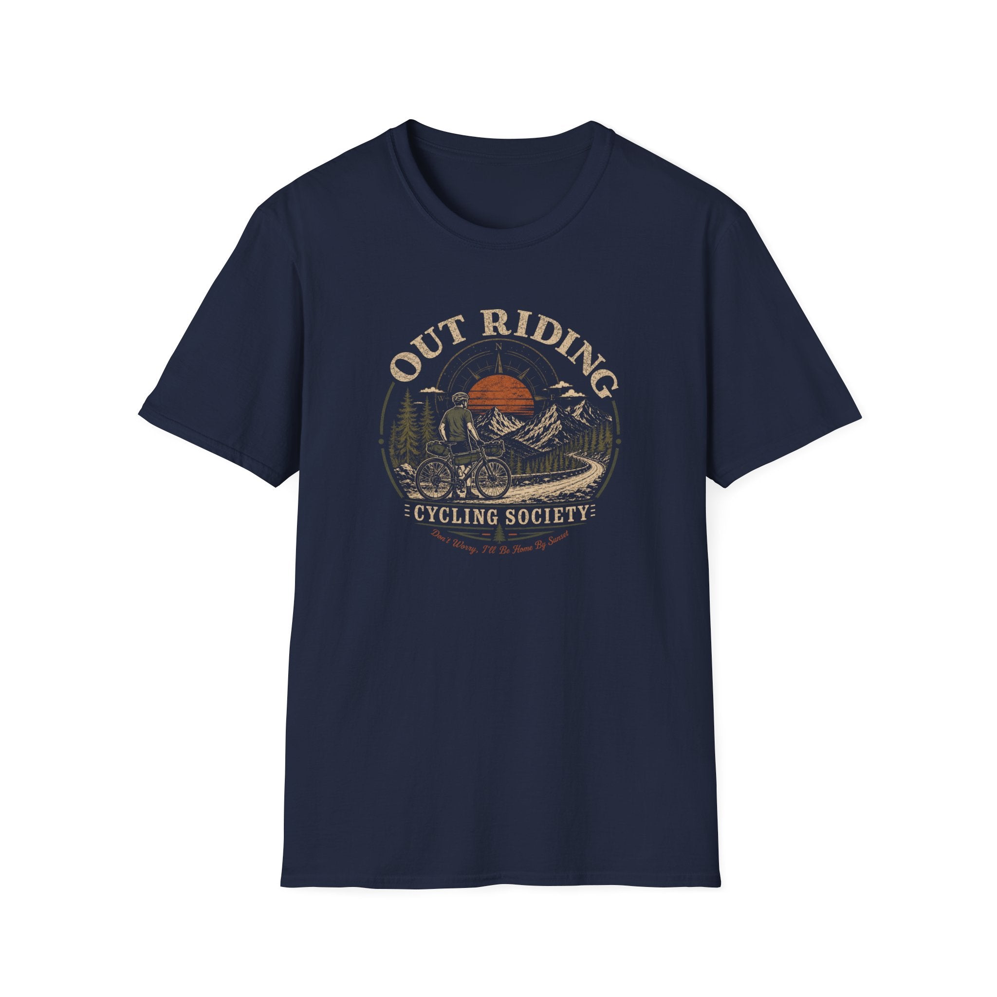 Out Riding T-Shirt Black T-Shirt