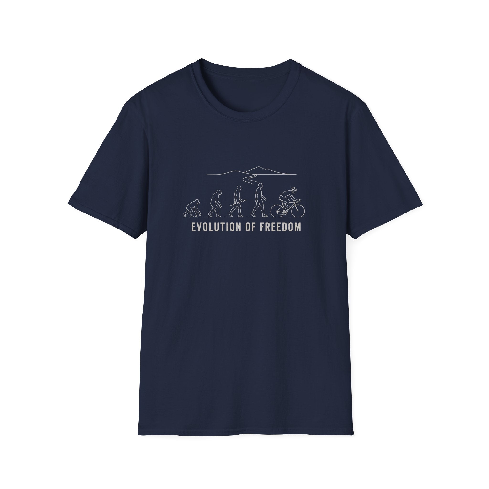 Evolution of Freedom Minimal Text T-Shirt