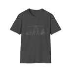 Evolution no Text Mountains T-Shirt