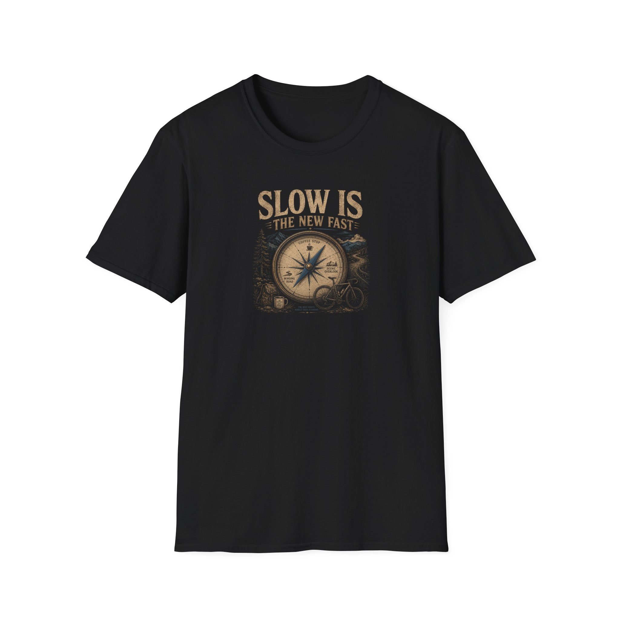 Slow Is The New Fast Compass T-Shirt