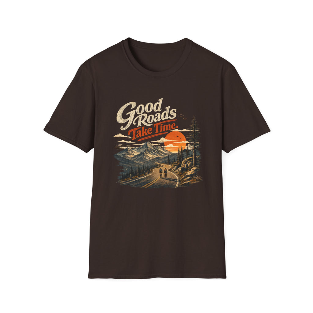Good Roads Take Time dark/light T-Shirt