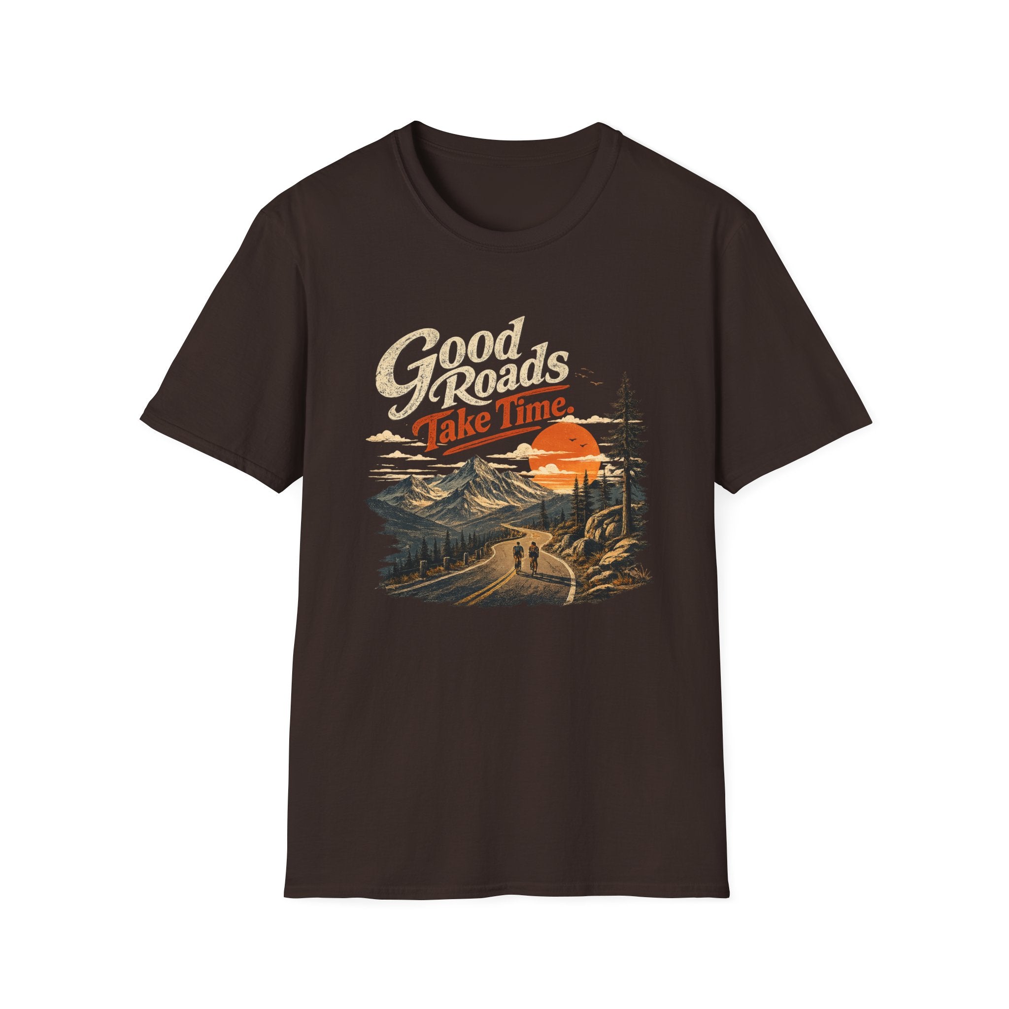 Good Roads Take Time dark/light T-Shirt