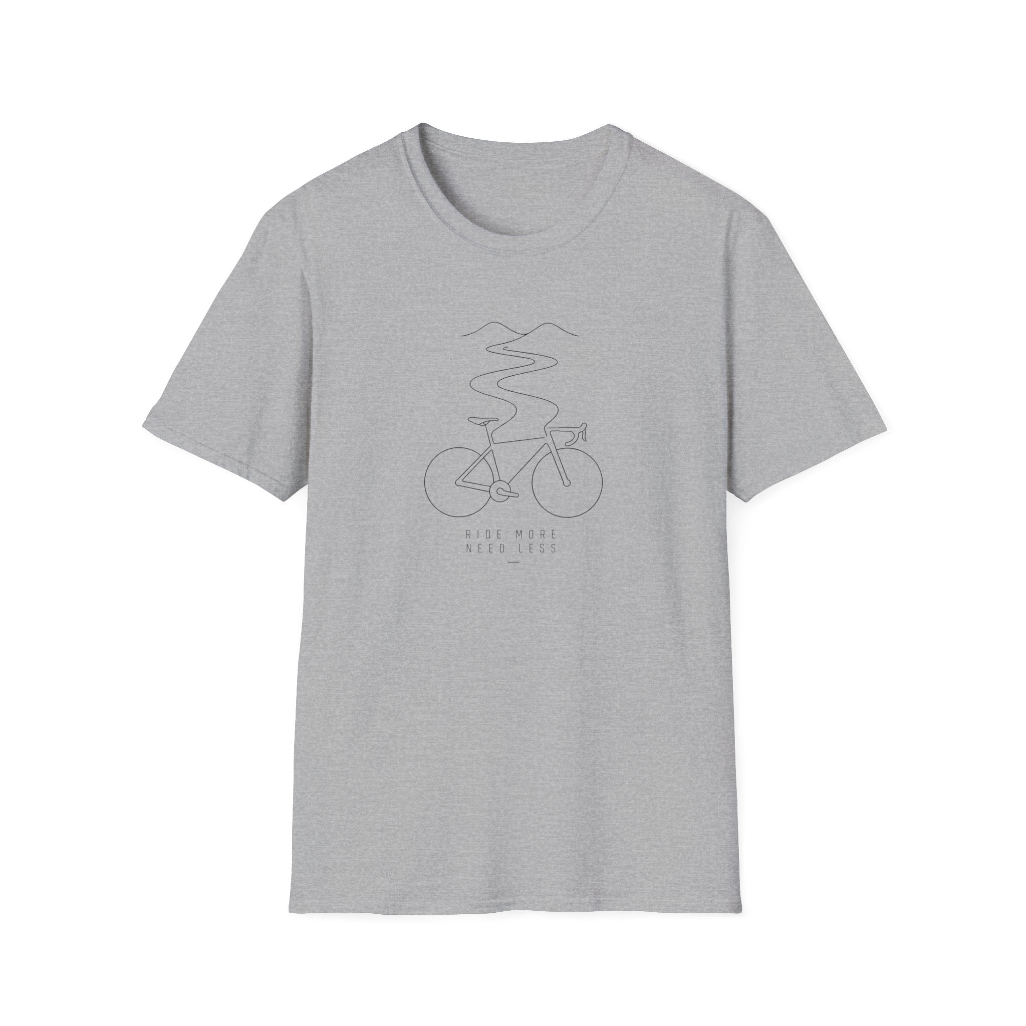 Ride More Need Less Minimal 2 T-Shirt