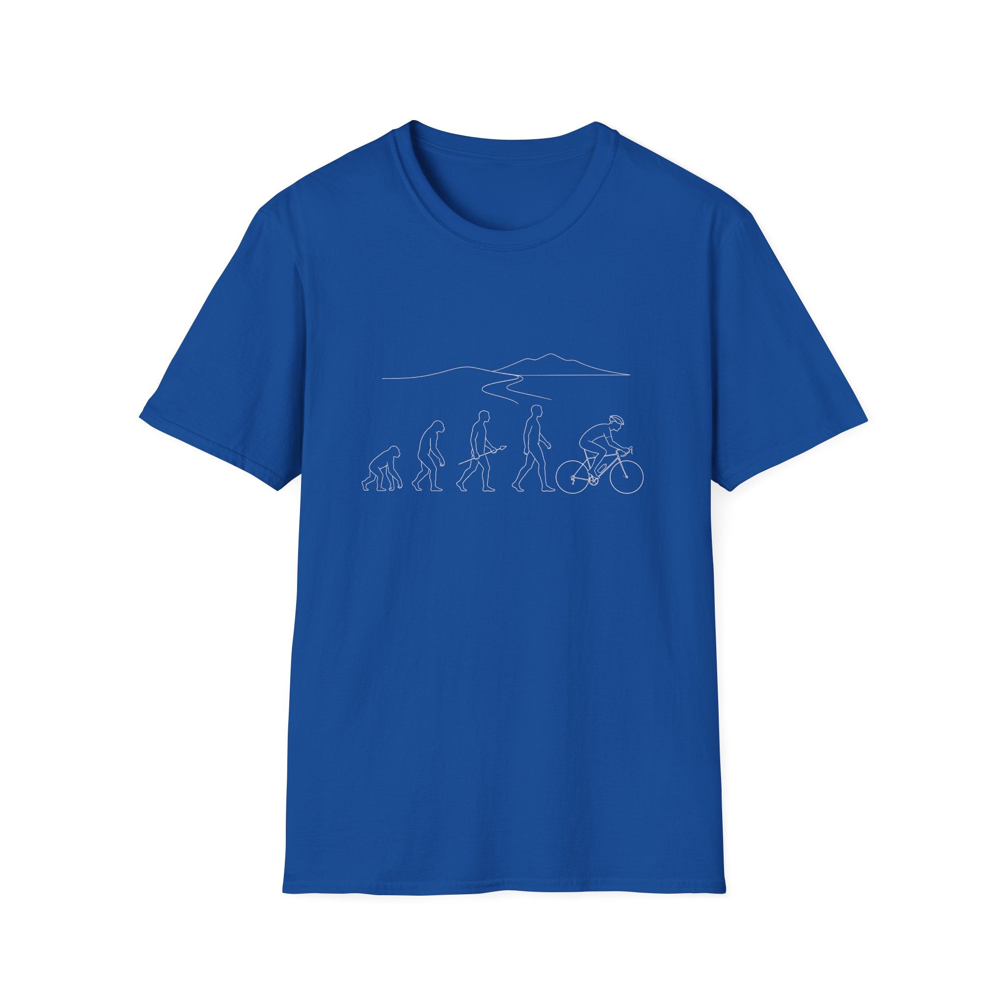 Evolution no Text Mountains T-Shirt