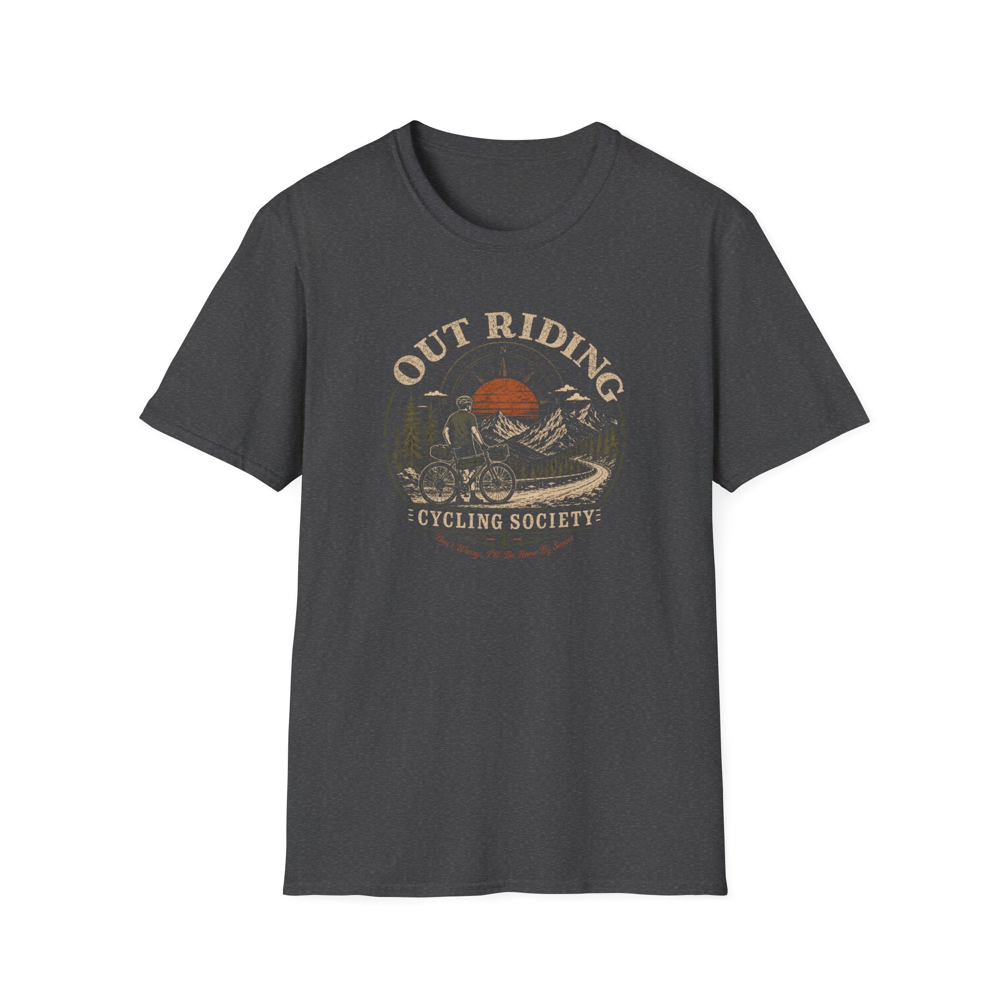 Out Riding T-Shirt Black T-Shirt