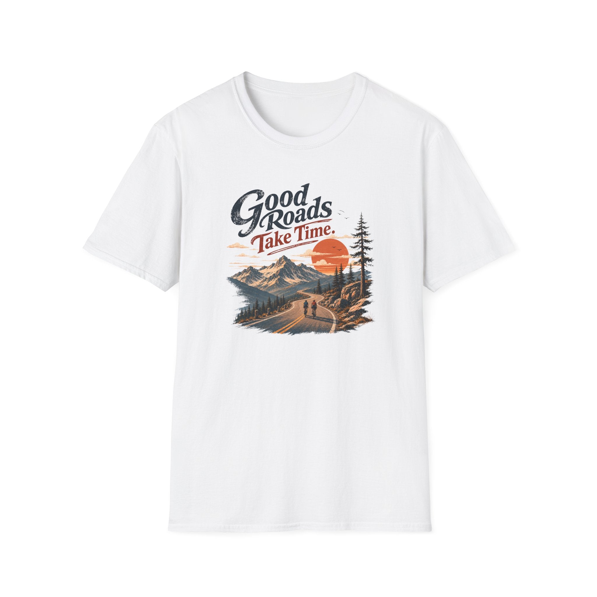 Good Roads Take Time dark/light T-Shirt