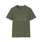 Evolution no Text Mountains T-Shirt