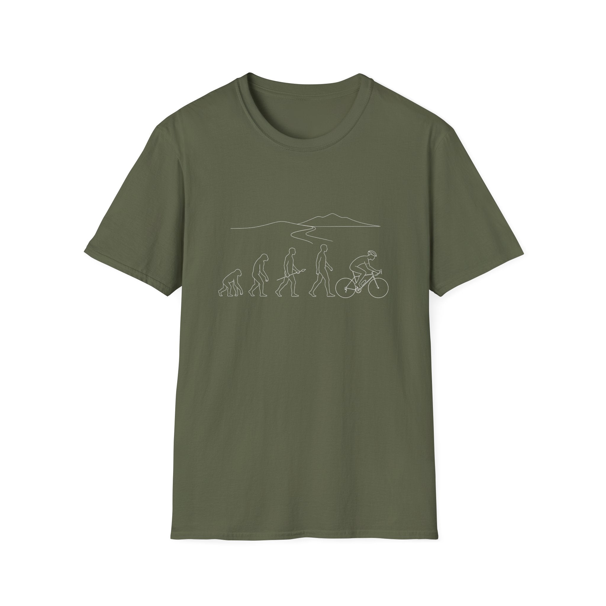 Evolution no Text Mountains T-Shirt
