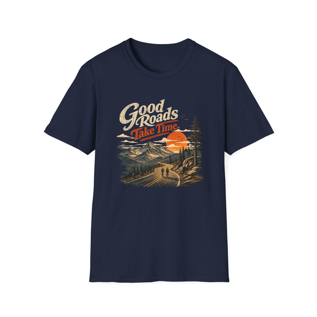 Good Roads Take Time dark/light T-Shirt