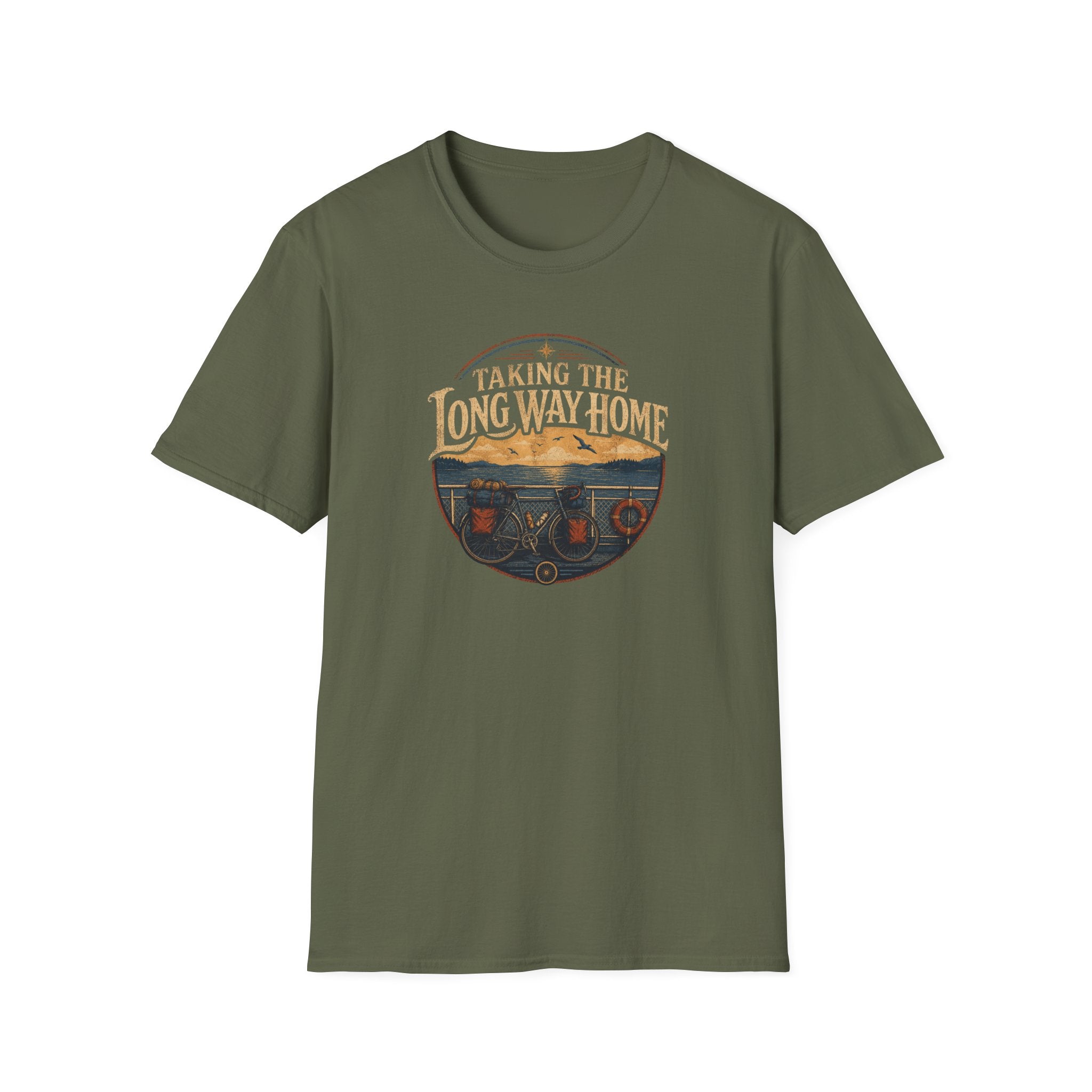 Taking The Long Way Home Bikepacking T-Shirt
