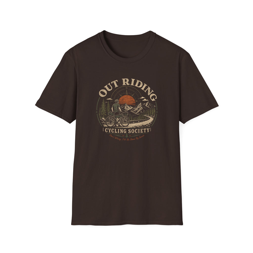 Out Riding T-Shirt Black T-Shirt