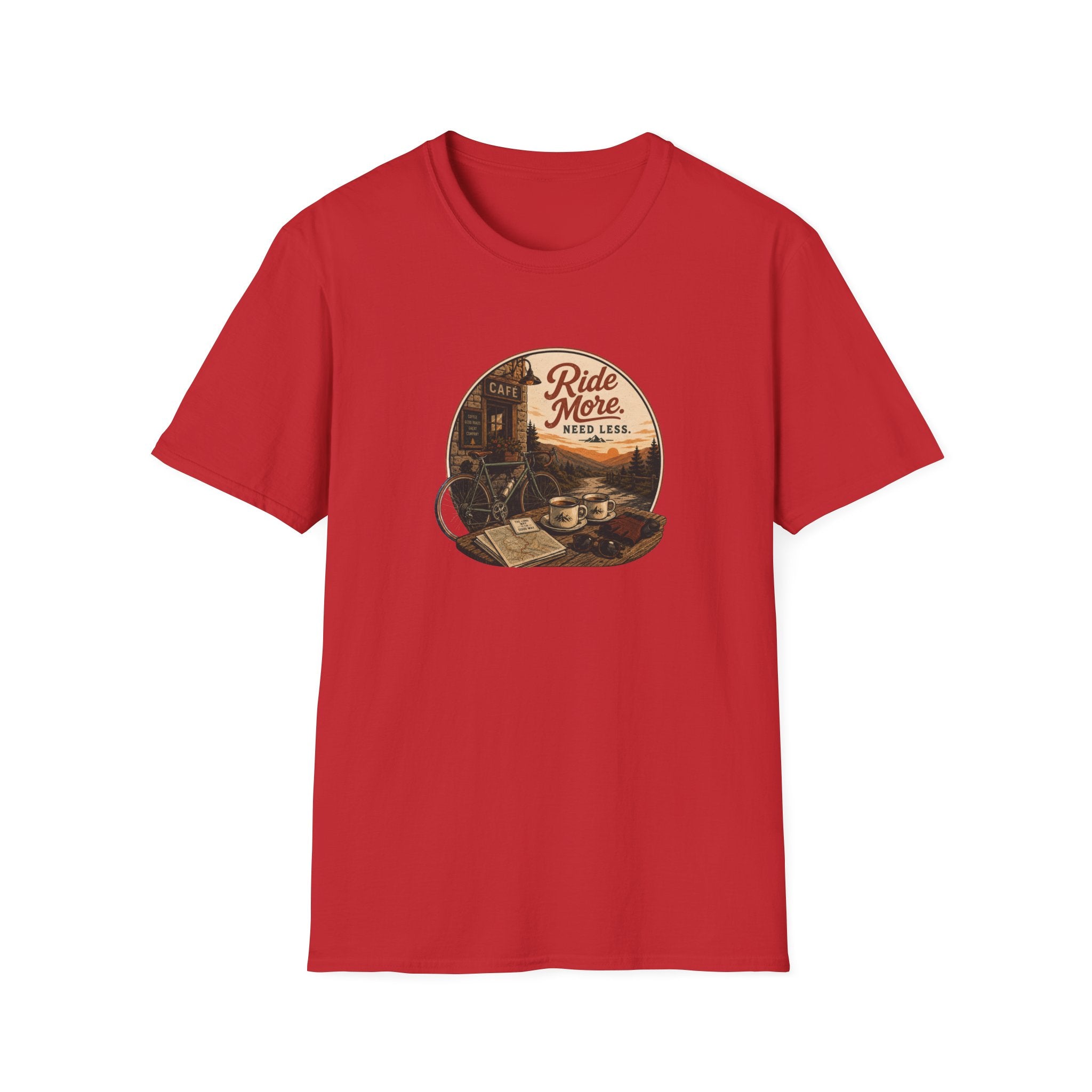 Ride More Need Less Color T-Shirt