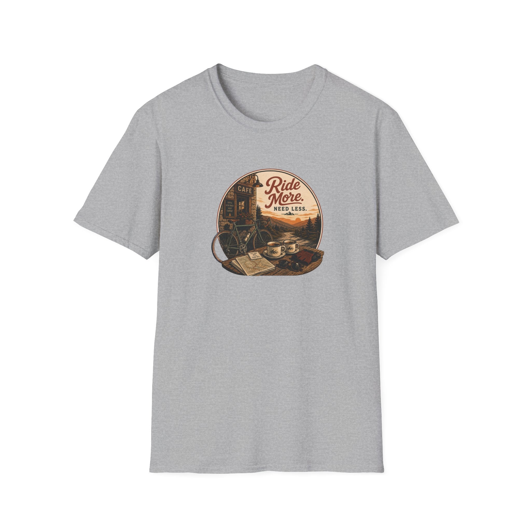 Ride More Need Less Color T-Shirt