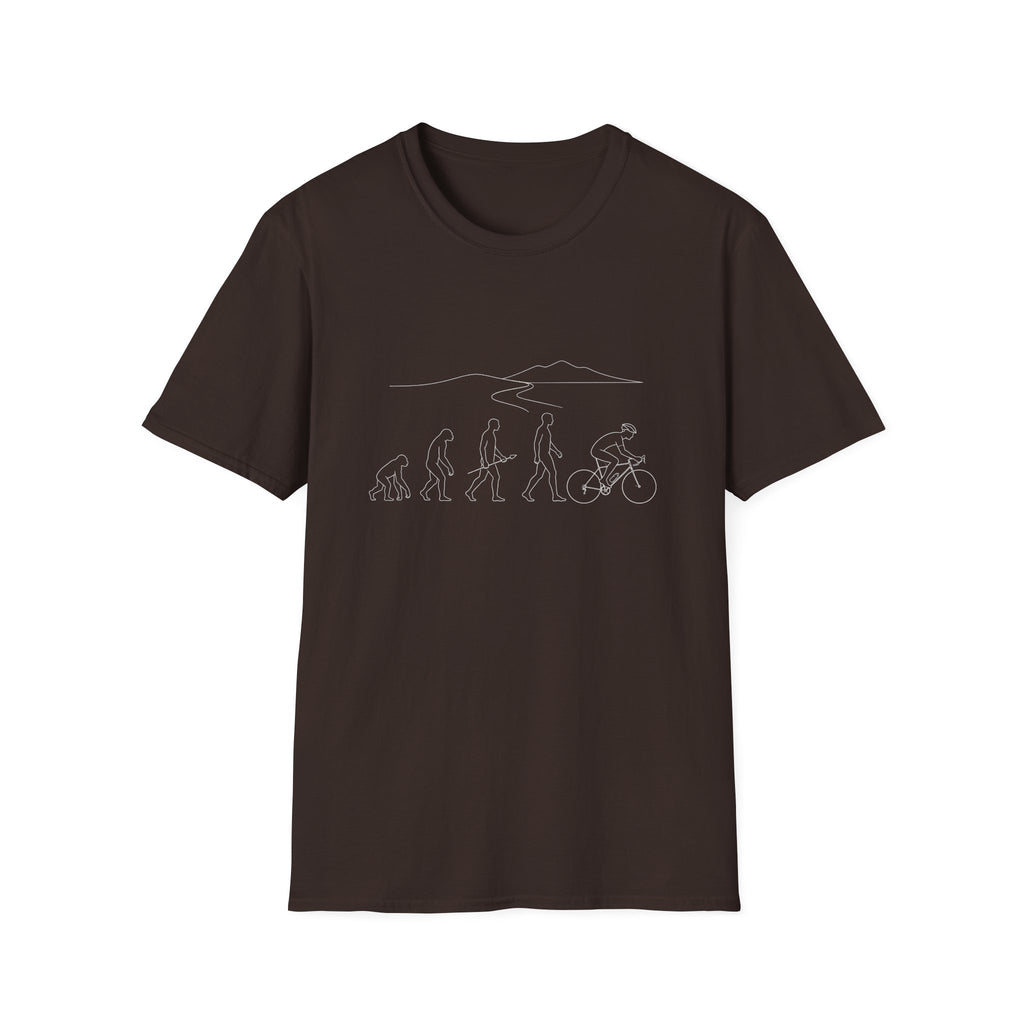Evolution no Text Mountains T-Shirt