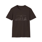 Evolution no Text Mountains T-Shirt