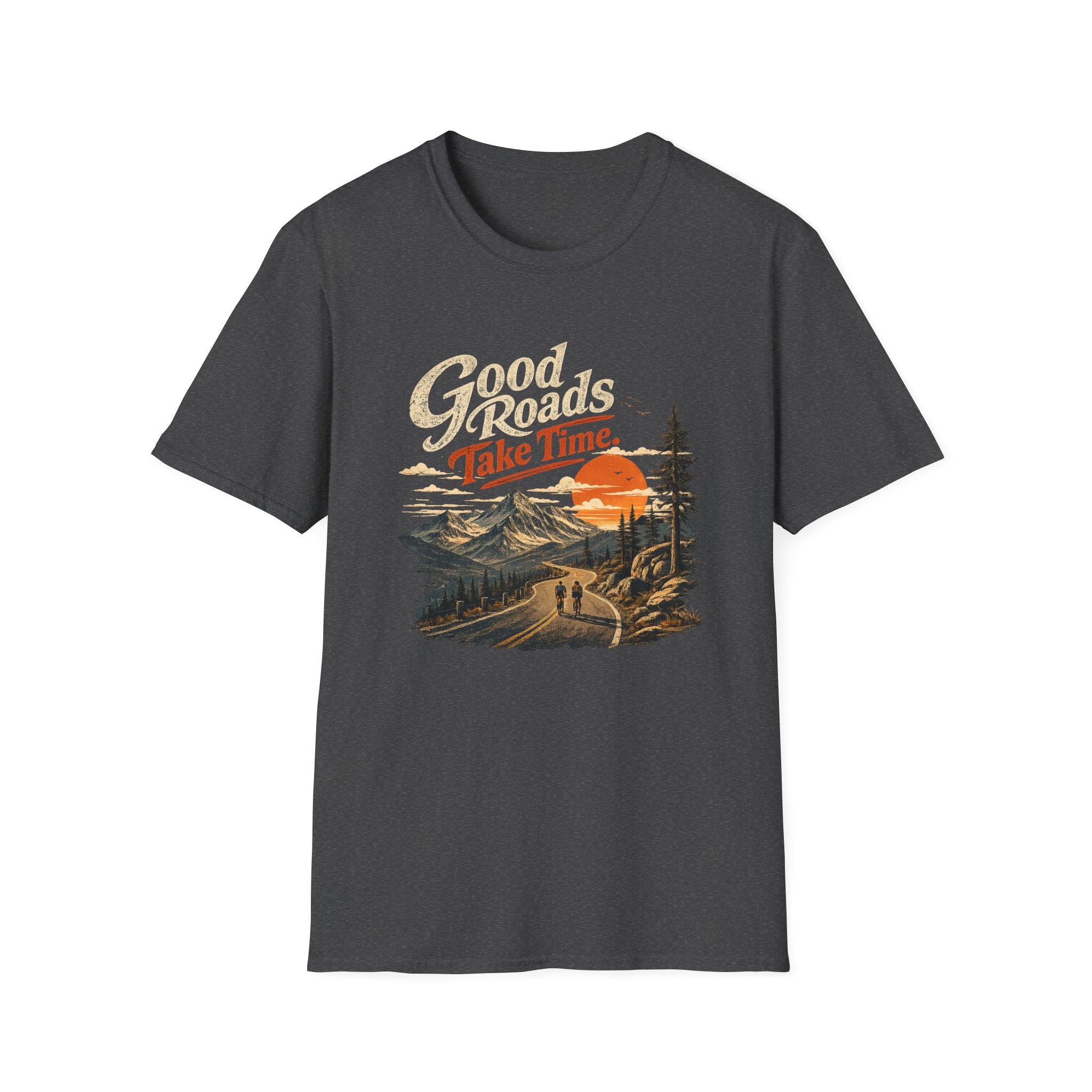 Good Roads Take Time dark/light T-Shirt