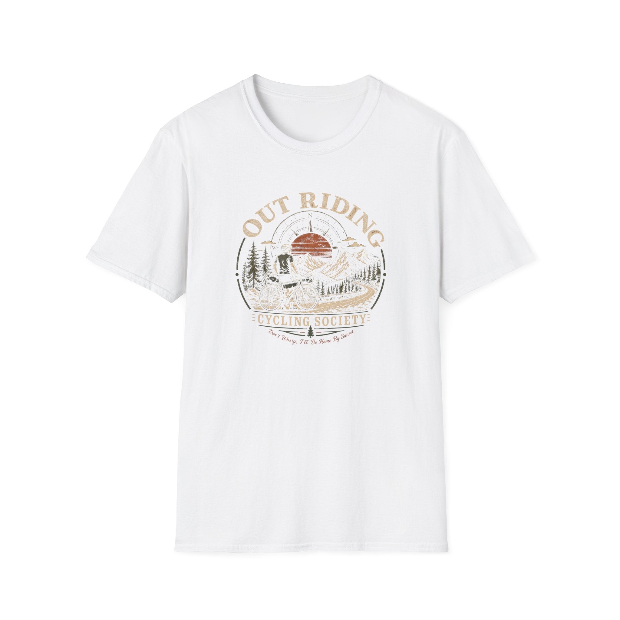 Out Riding T-Shirt Black T-Shirt
