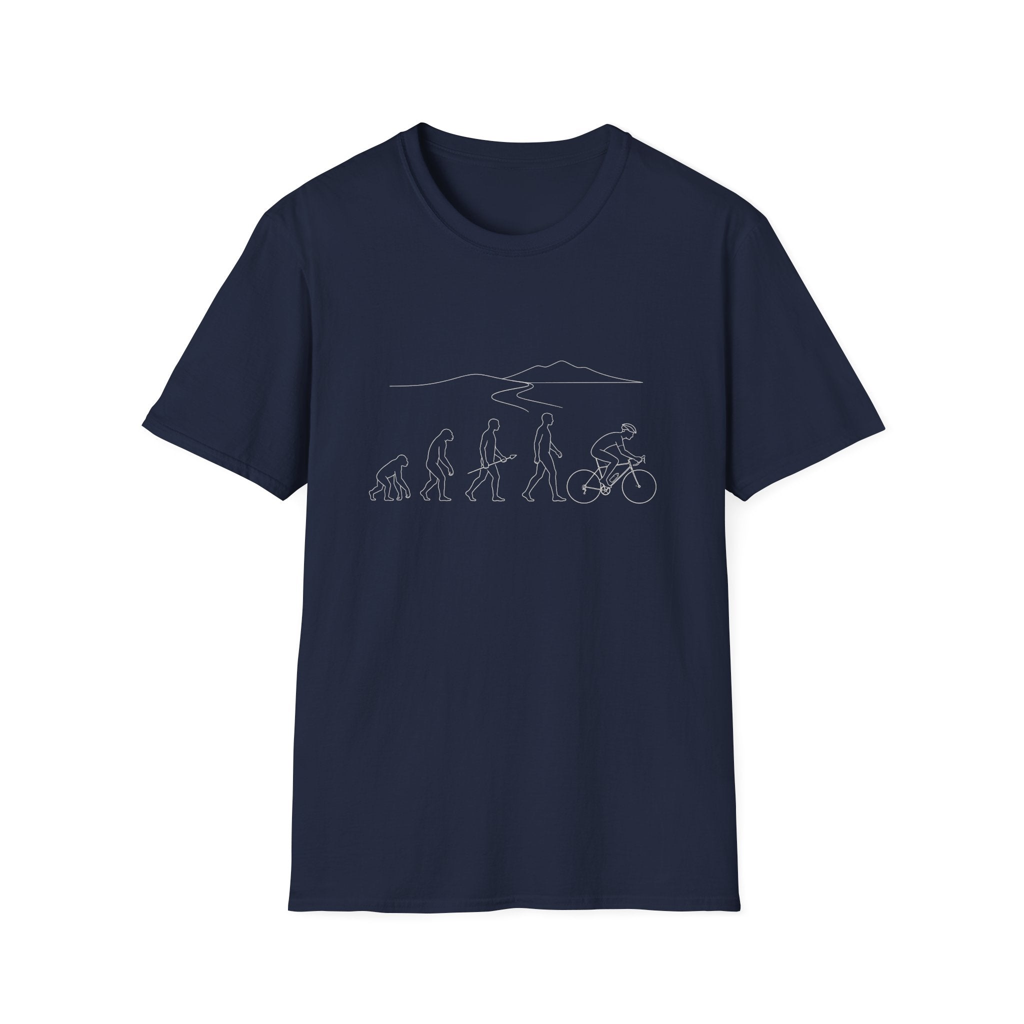 Evolution no Text Mountains T-Shirt