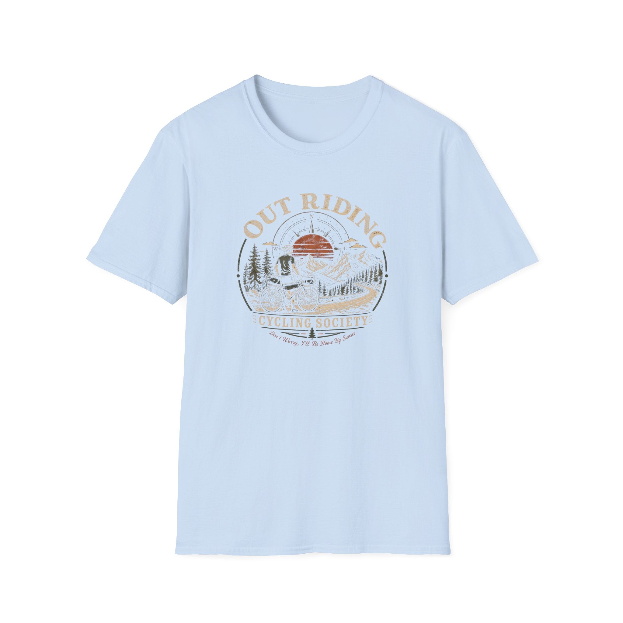Out Riding T-Shirt Black T-Shirt