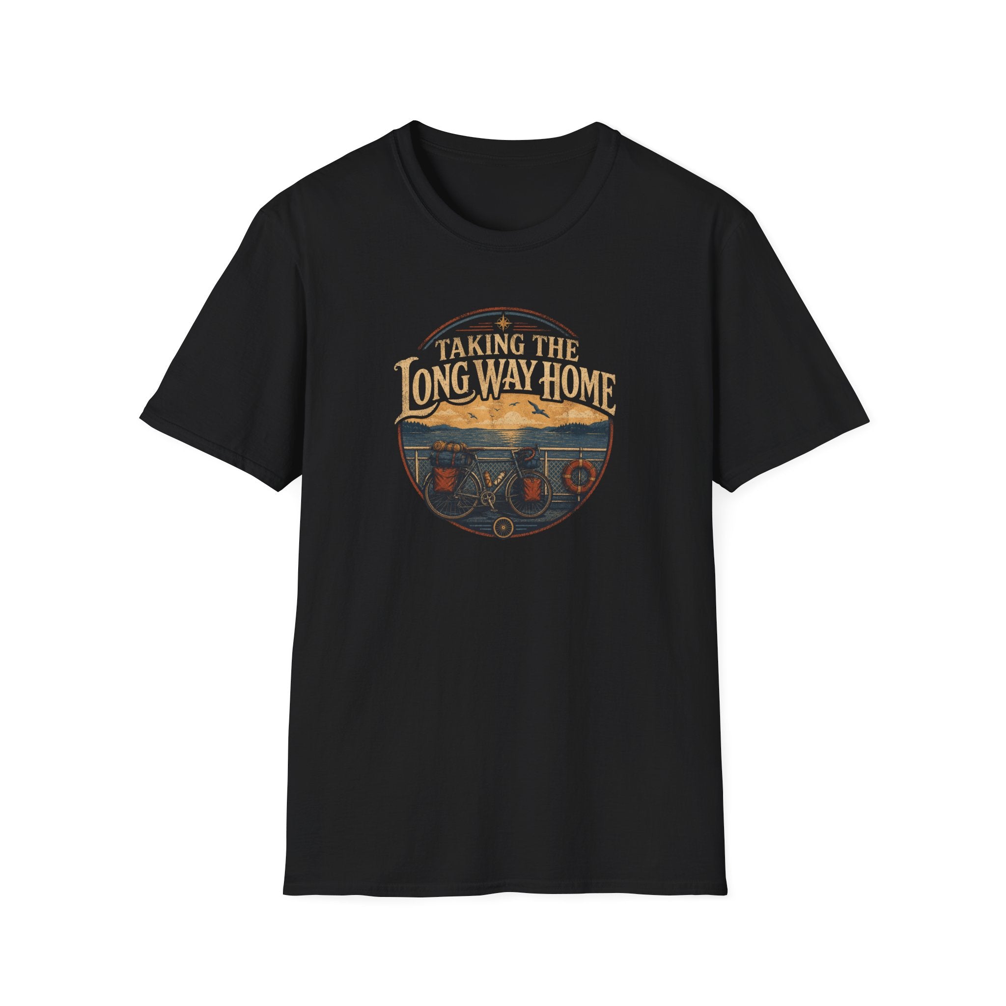Taking The Long Way Home Bikepacking T-Shirt