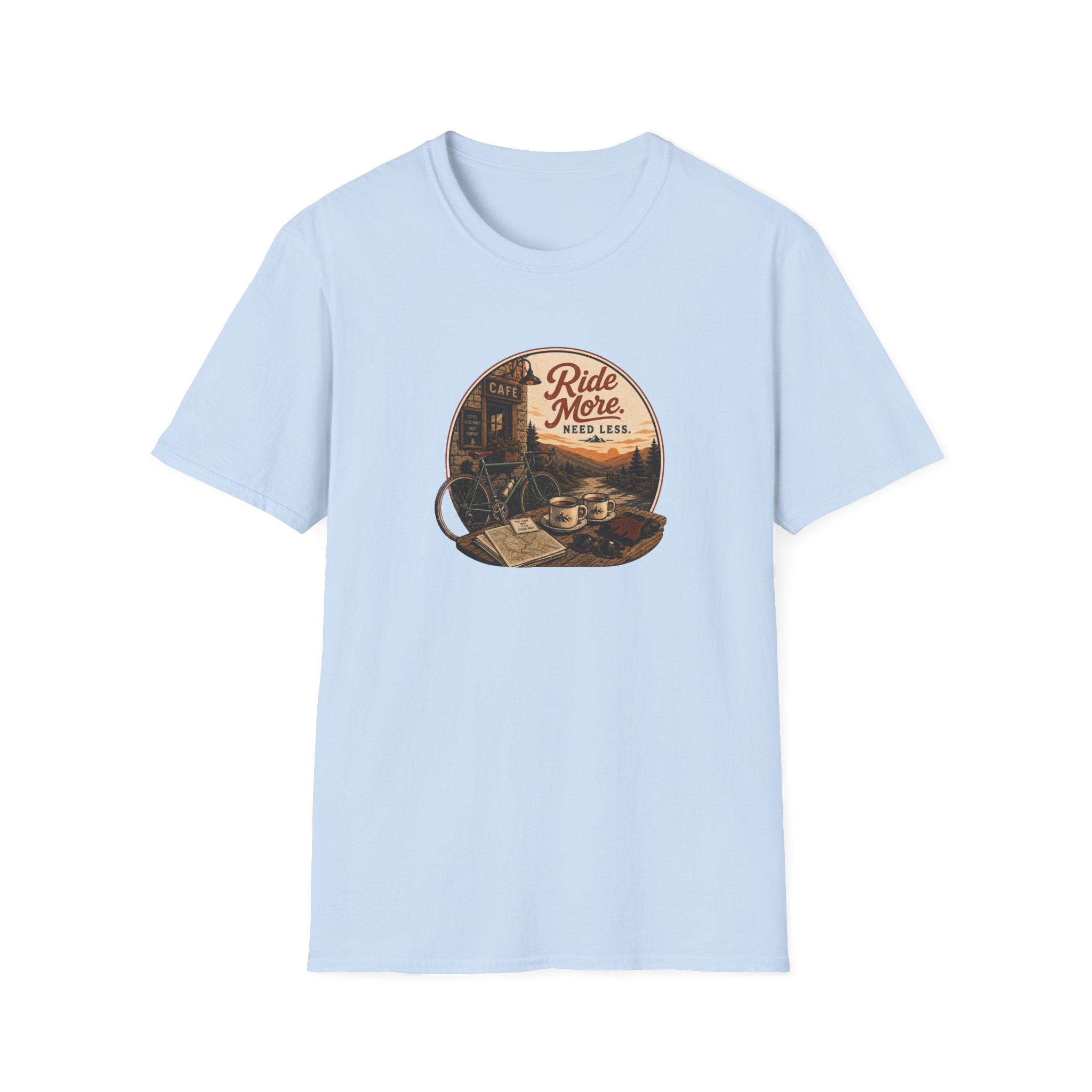 Ride More Need Less Color T-Shirt