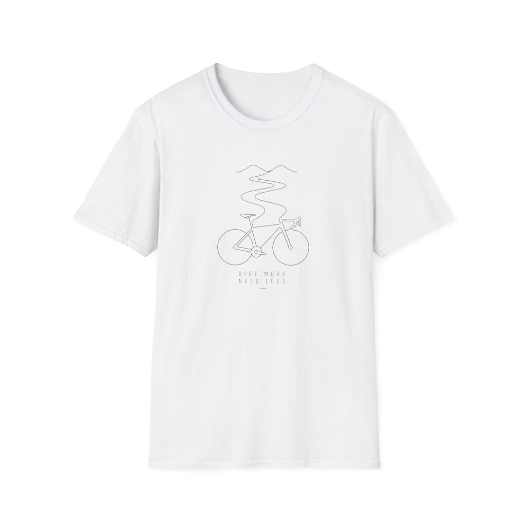 Ride More Need Less Minimal 2 T-Shirt